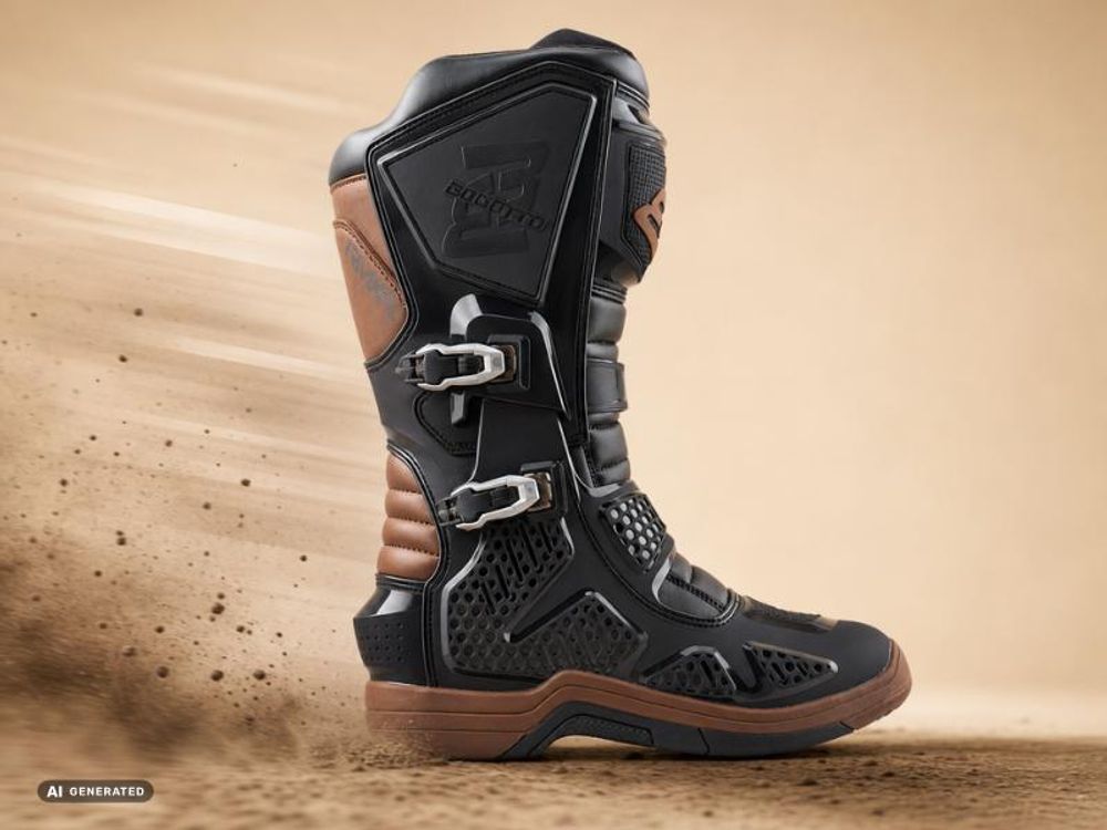 Bogotto RMXA wasserdichte Enduro / Motocross Stiefel, schwarz, 48