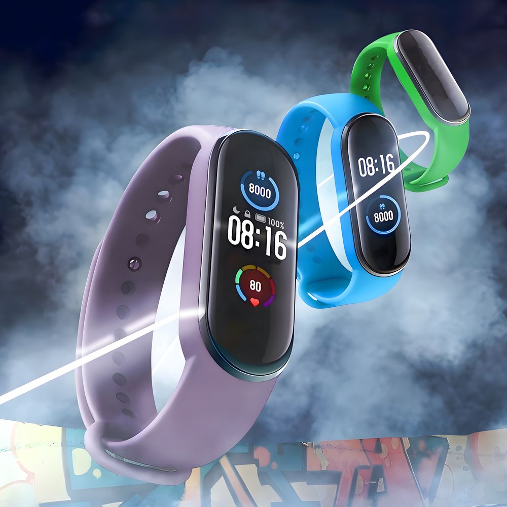 5x Erzatz Armband Ührenband Ührenarmband Band für Xiaomi Mi Band 5, 6, 7 Retoo