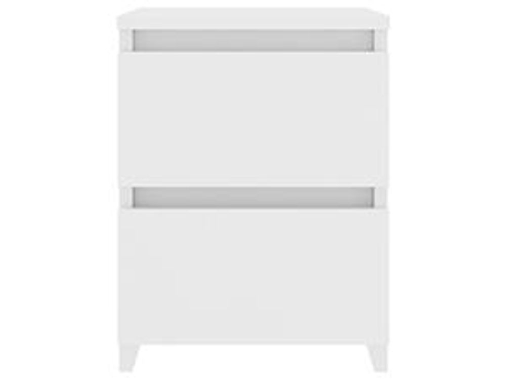 Comodini 2 pz. Bianco 30x30x40 cm Materiale a base di legno