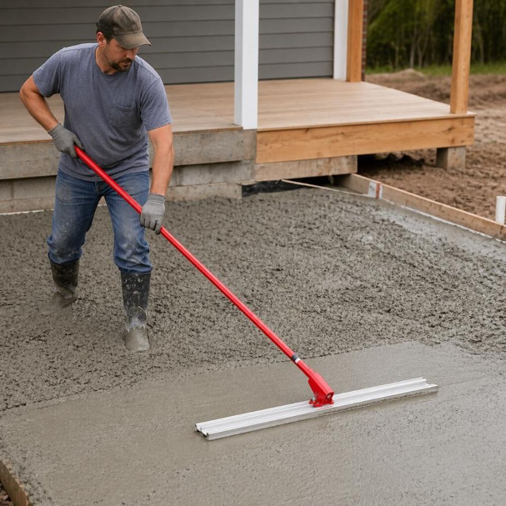 LUXTOM | Betonverteiler, 540cm, Betonglätter, Beton Abzieher, Maurerwerkzeug, Abstreifleiste, Betonverteiler, Betonglätter, Betonschieber, Beton Glätter, Teerverteiler, Splittschieber