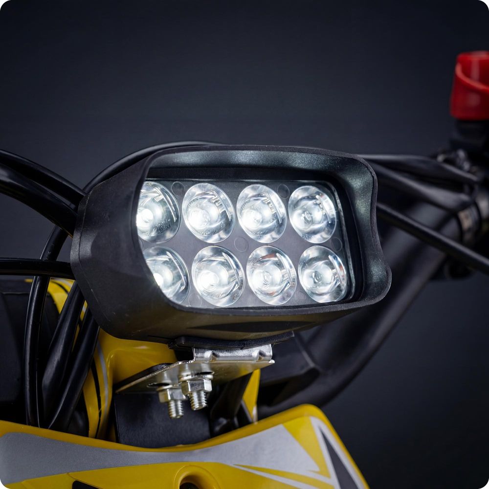 VOLTOURI Mini Cross Spalinowy CR49-E | Elektryczny Start | 49 cm³ | 35 km/h | Żółty