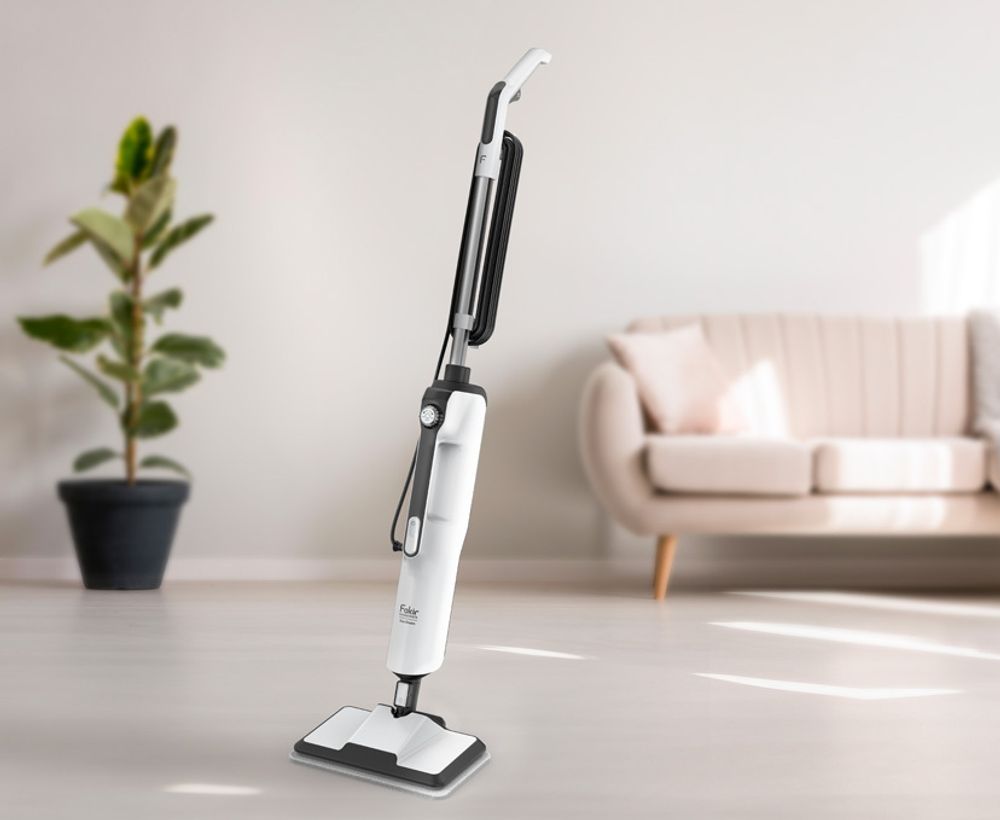 Fakir Duo Steam 2 in 1 Dampfreiniger 1400 Watt, 15 sec. Aufheizzeit, Bodendampfreiniger für Fussböden & Fenster, Überhitzungsschutz