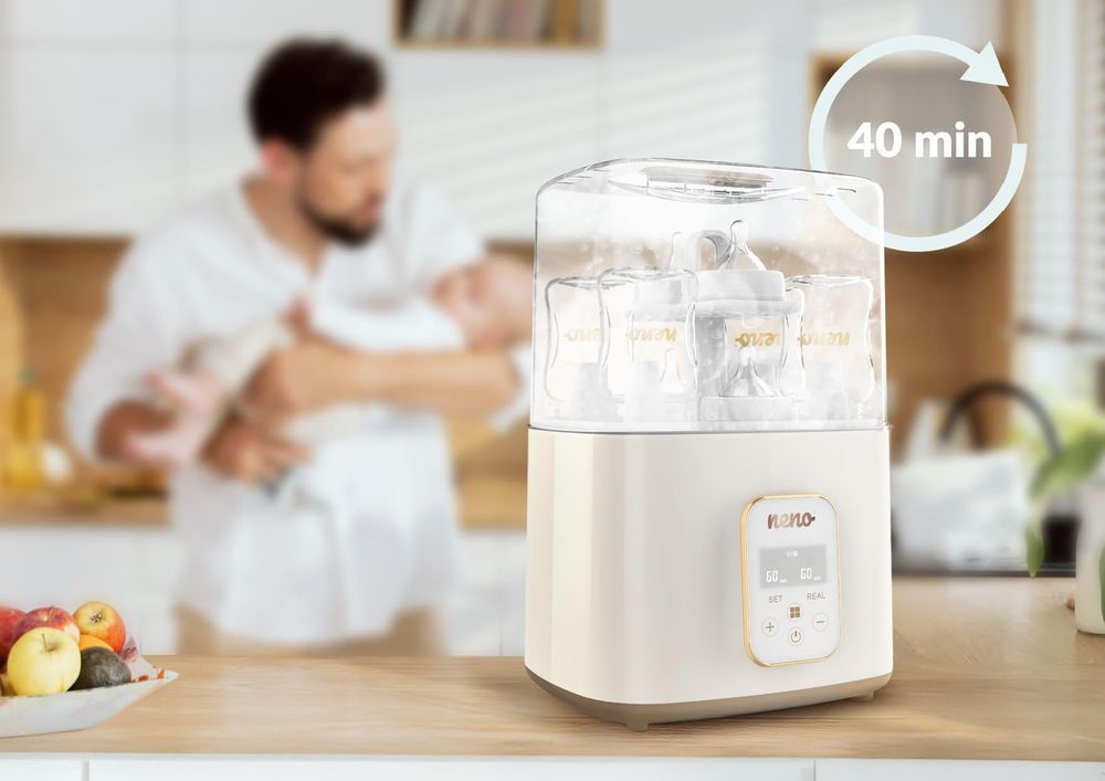 Neno Puro 4in1 Sterilisator für Babyflaschen mit Touchpanel und Luftfilter