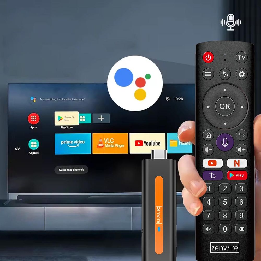 Multimedia-Player - Zusatzgerät - Android 14 Smart TV Stick Box WiFi 2/16 - Schwarz - 2 GB RAM