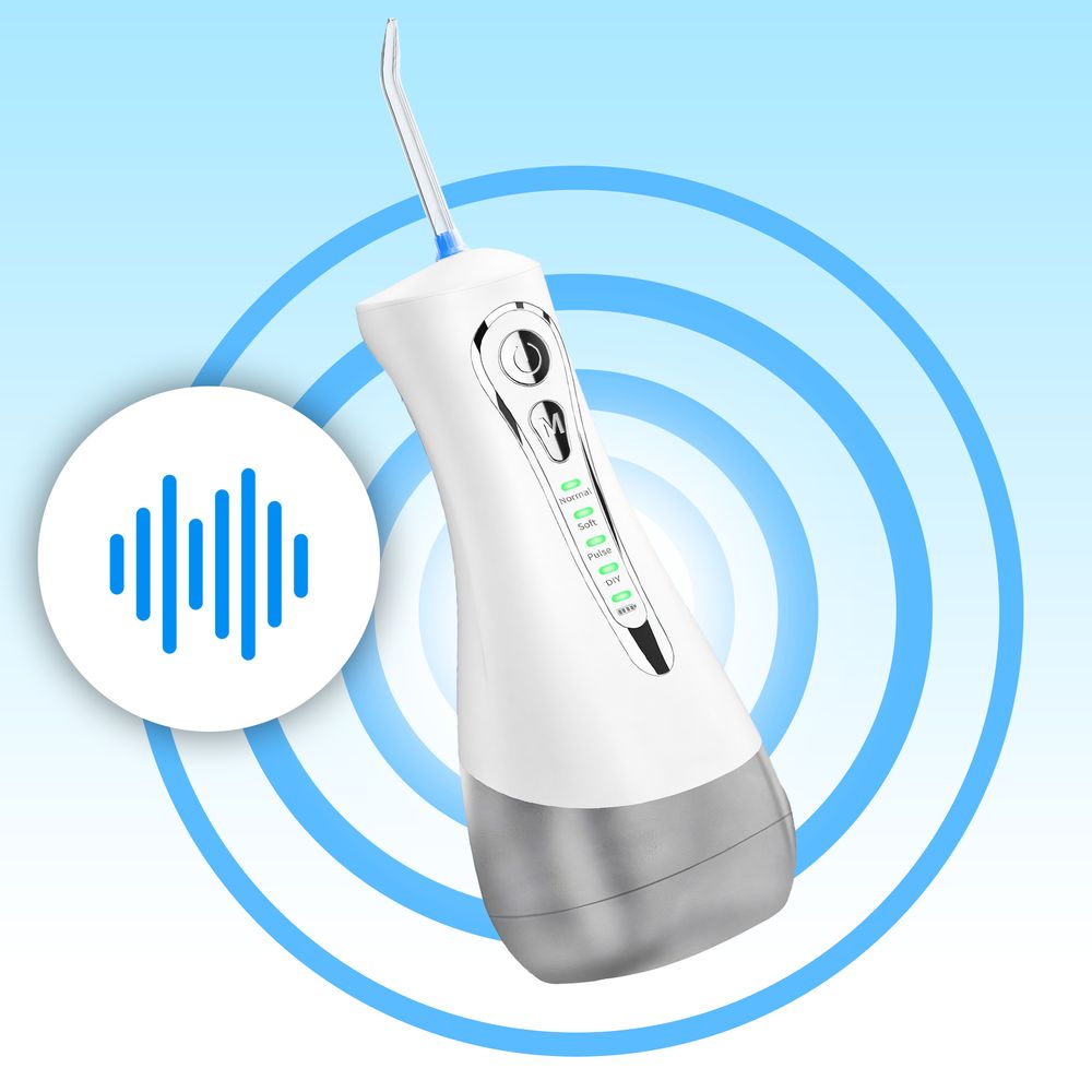 Munddusche Kabellos Elektrischer Zahnreiniger für optimale Zahn- & Zahnfleischpflege USB Typ-C Wiederaufladbare Wasser Flosser IPX6 Retoo