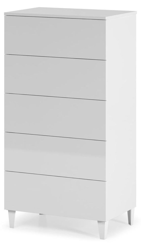 Kommode "Loft" von freiraum – moderne Hochkommode mit 5 Schubladen und pflegeleichter Melaminoberflä