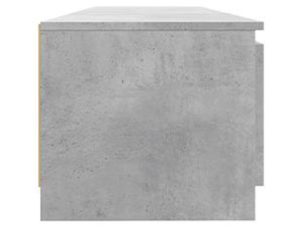 Mobile TV con luci LED grigio cemento 140x40x35,5 cm
