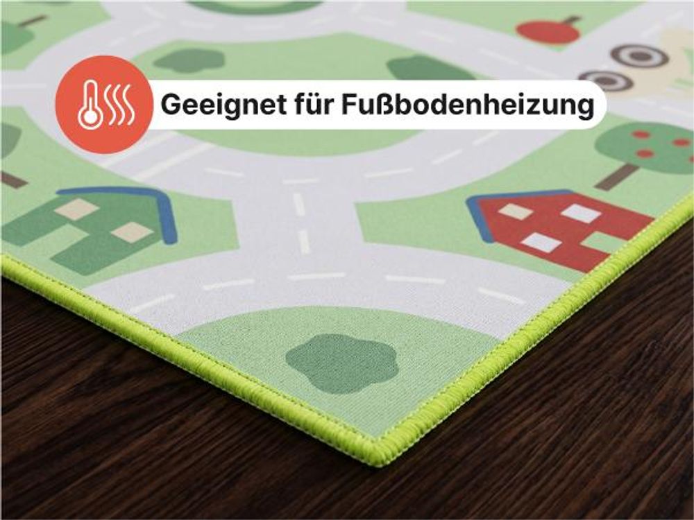 Tapiso Kinderteppich SNOOKI farbig, pflegeleicht, rutschfest, für Kinderzimmer 180 x 250 cm