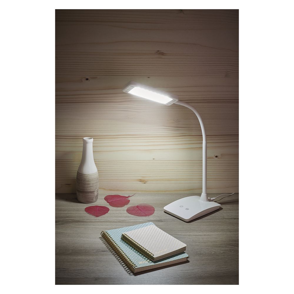 EMOS LED stolní lampa EDDY, bílá, Z7599W