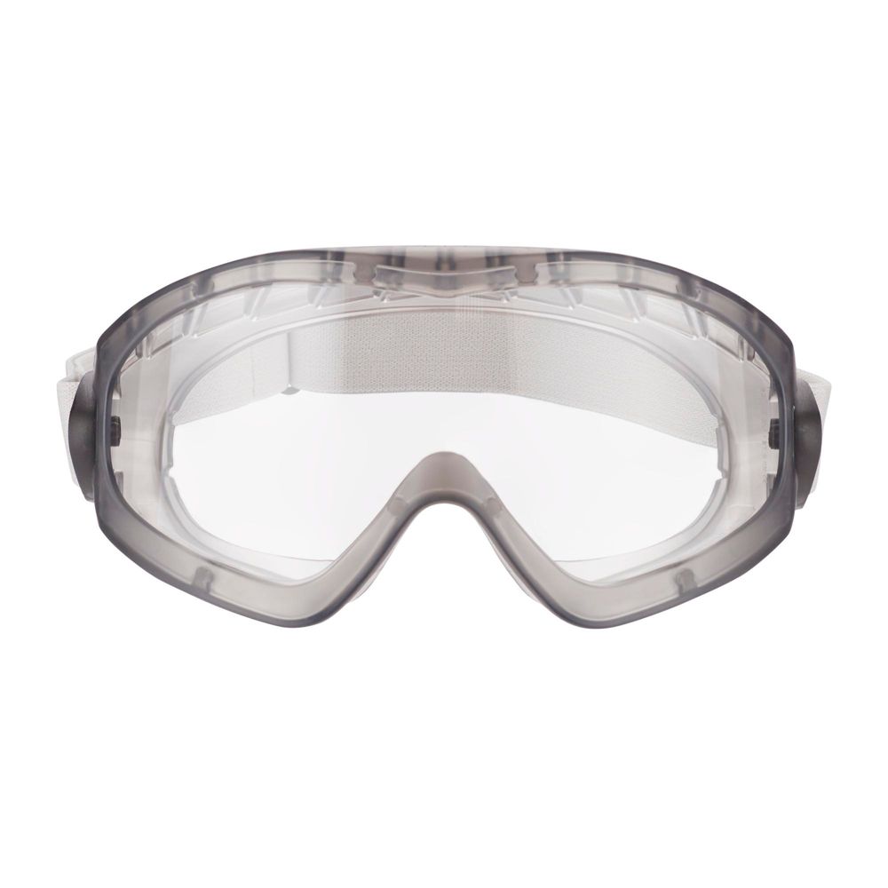 3M Schutzbrille weiß – leichte, kratzfeste Schutzbrille mit klaren Gläsern für Arbeit, Labor, Bau & Heimwerken
