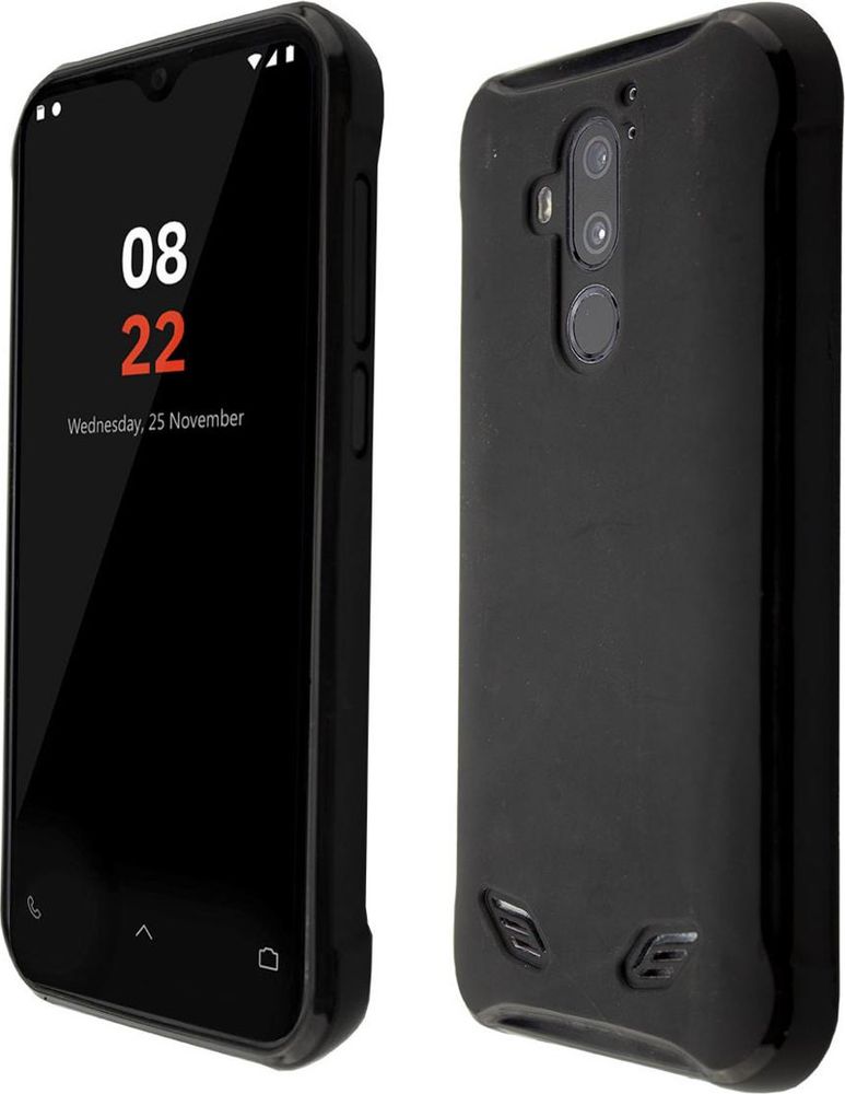 caseroxx Schutz-Hülle TPU-Hülle kompatibel mit Volla Phone X, Gummi Handy Tasche   schwarz