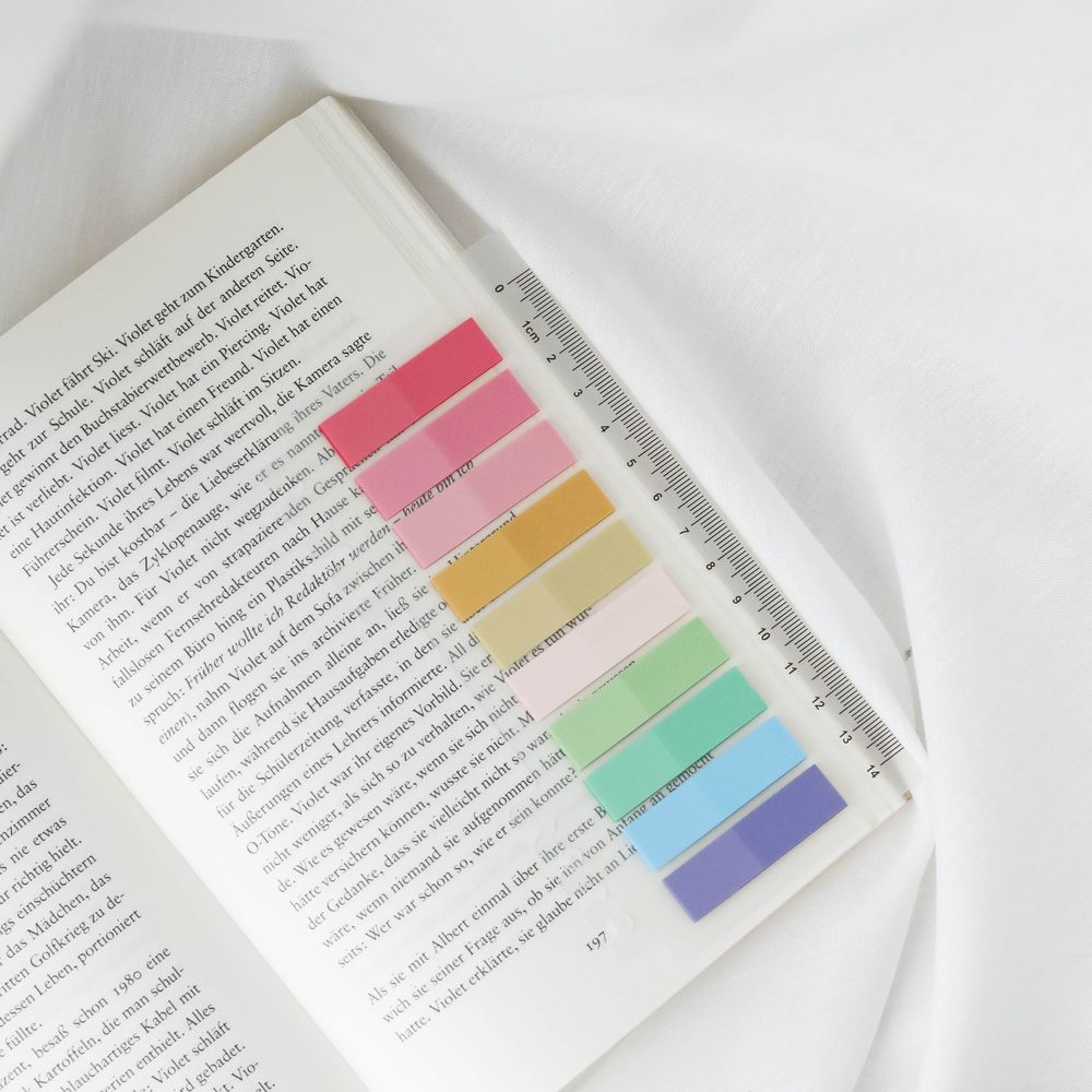 Ordinate - Sunkissed Summer sticky notes | Transparente Haftnotizen | Haftmarker, Page Marker | Klebezettel set |  planner