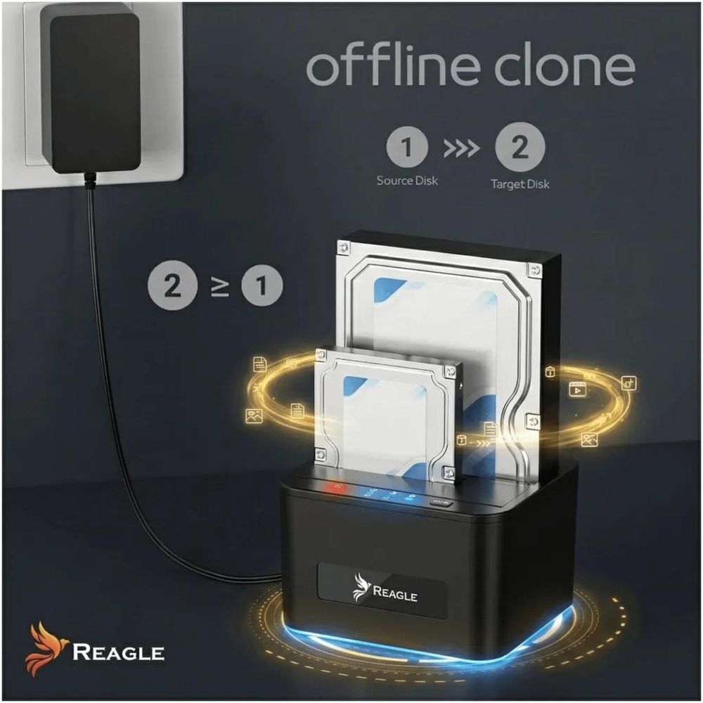 Reagle RDOC52 – Offline Klonen von Festplatten ohne Computer