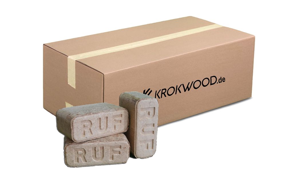 Praktische Verpackung RUF-Holzbriketts