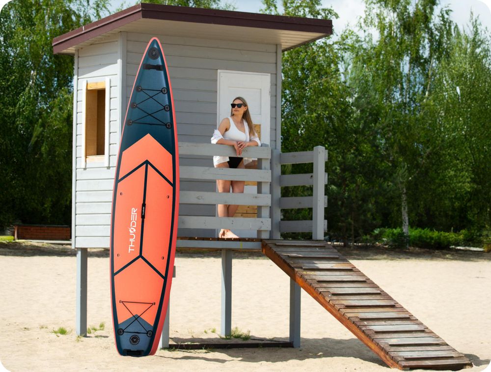 THUNDER® | MISTY 365 | SUP Board Set | 365 cm | aufblasbar | Kajakfunktion | Komplettset mit Zubehör | Traglast 150 kg