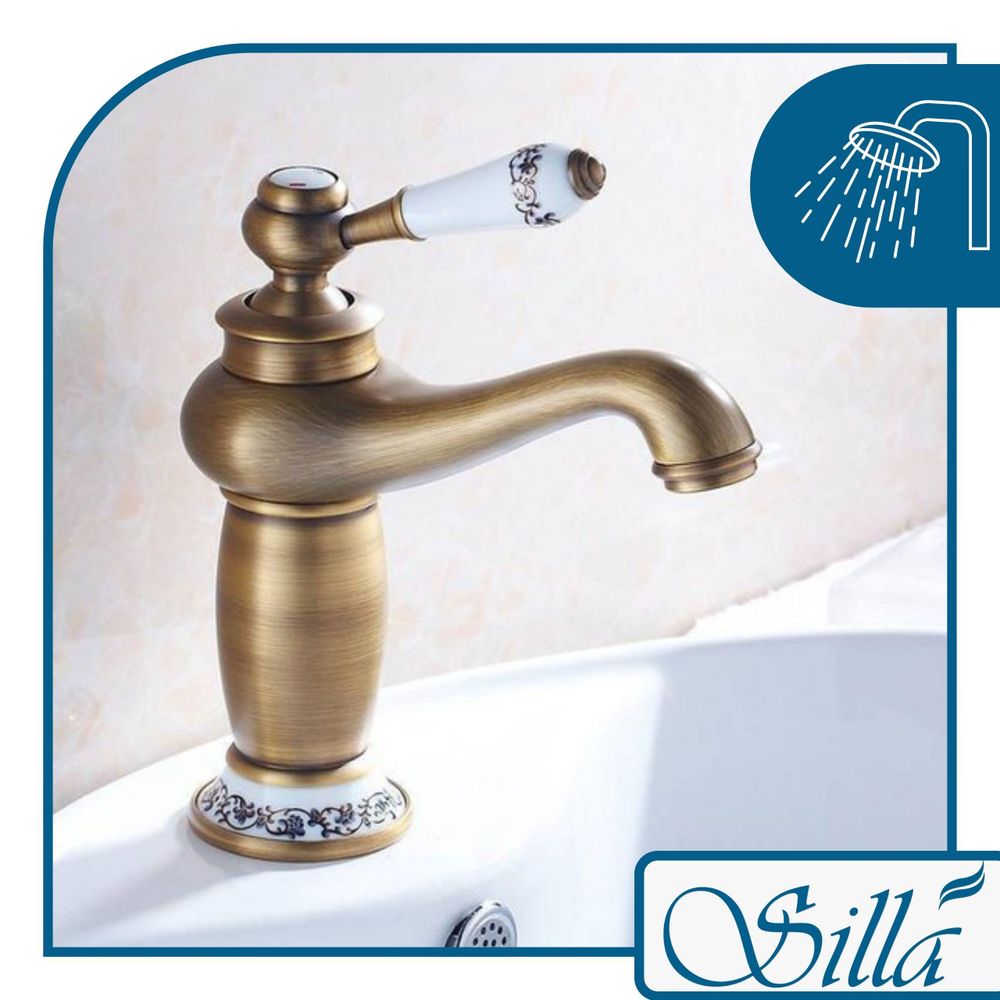 Silla, Gold, Armatur, Bad, Spültischarmatur, Wasserhahn Bad, Wasserhahn, Messing