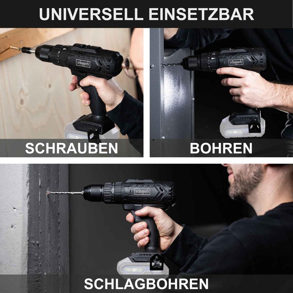 Das Bild zeigt den Akku-Schlagbohrschrauber in der Detailaufnahme.