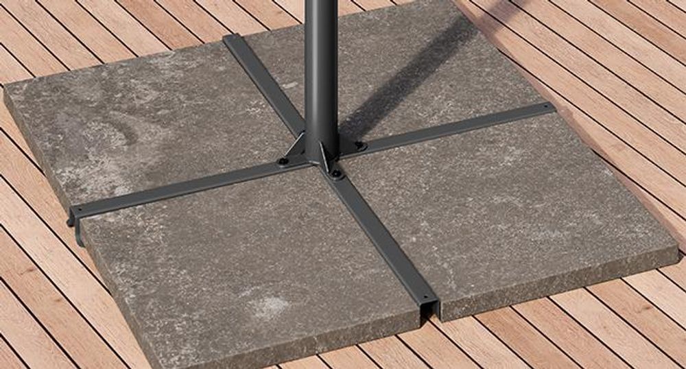SONGMICS Sonnenschirm Ø 300 cm Sonnenschutz UPF 50+