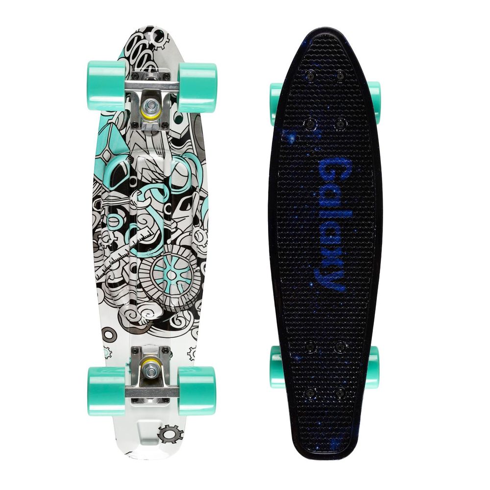 Kinderskateboard QKIDS Galaxy Anti-Rutsch ABEC-7 flerfarbig 3 Jahre+