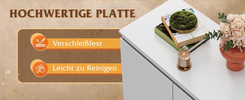 Pflegeleichte & langlebige Oberfläche