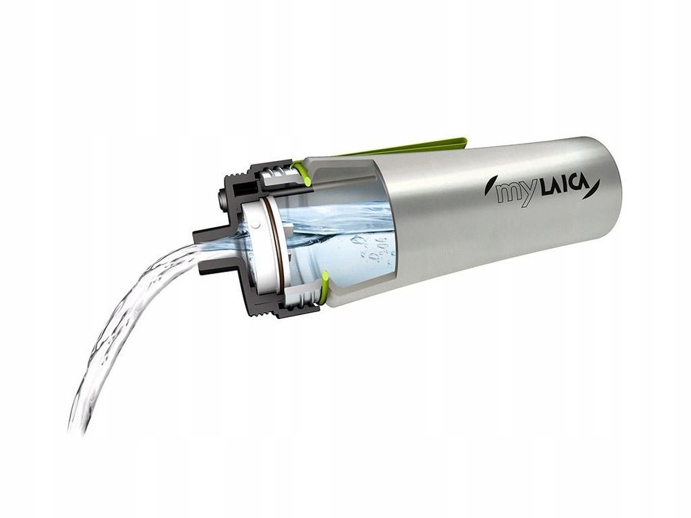 Lieferumfang der LAICA MyLAICA Filterflasche mit FAST DISK