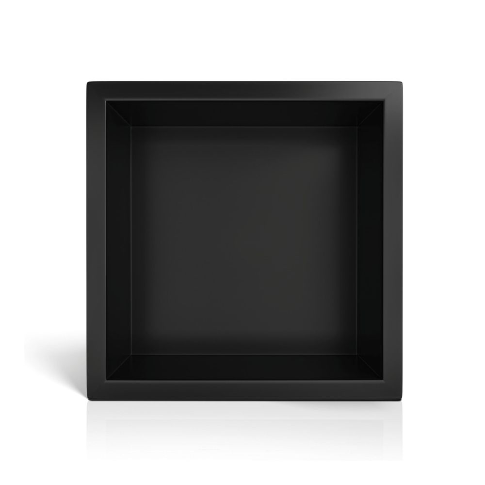 Dusch Nischenregal aus Edelstahl AISI 304 in schwarz - moderne Einbau Wandnische für Badezimmer