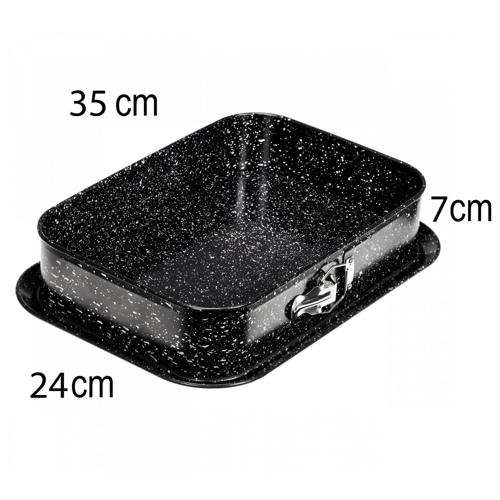 Backform Springform Kuchenform mit Antihaft-Beschichtung Backformen Backofen Kuchenform Springformen Tortenform Blechform Kuchen 35x24 cm Retoo