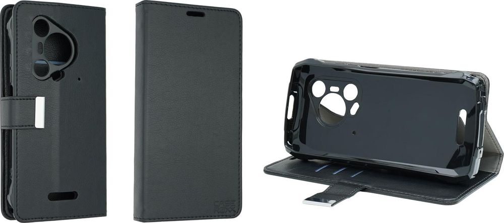 caseroxx Handy Hülle Tasche kompatibel mit Blackview BL7000 Bookstyle-Case Wallet Case – Frontalansicht