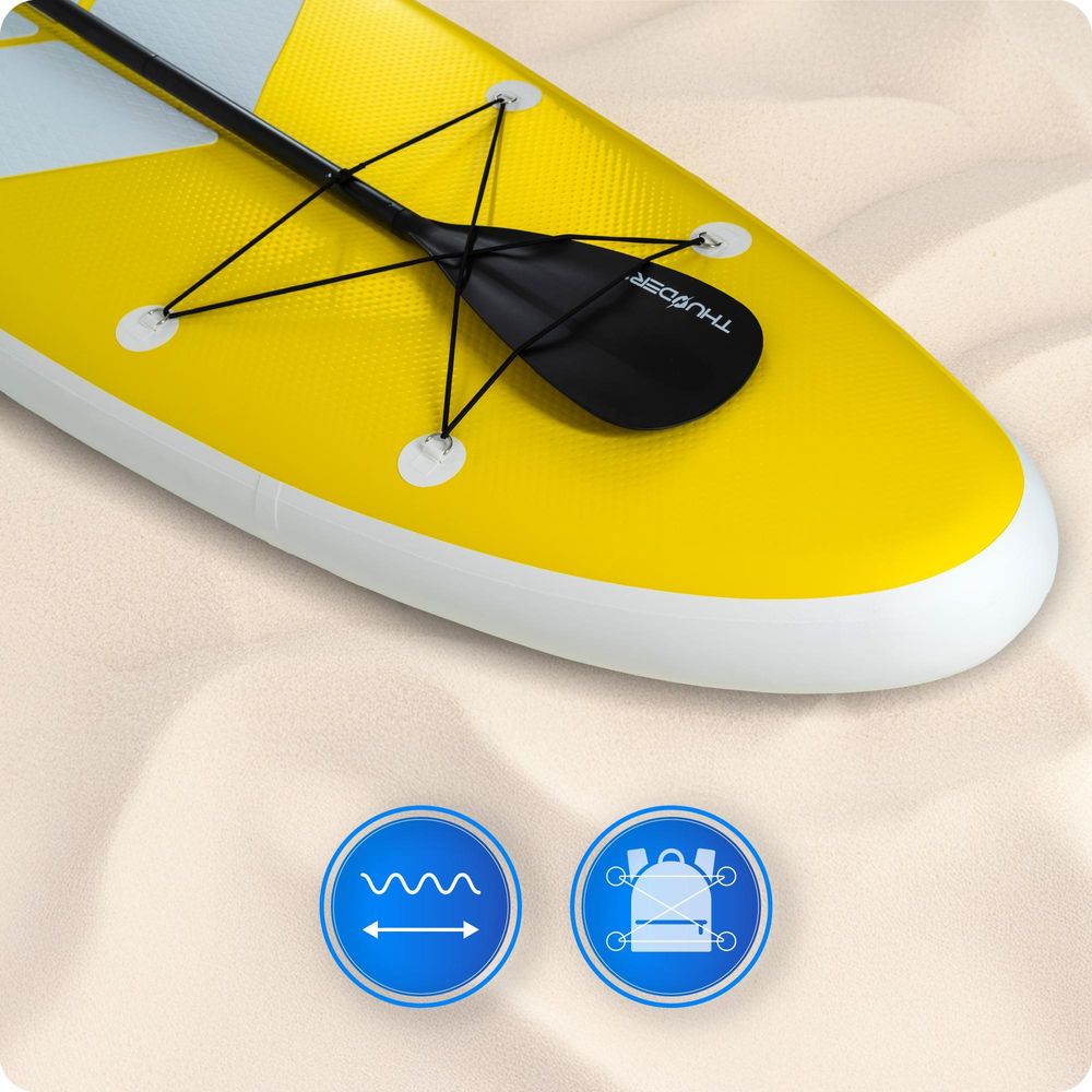 Thunder Coast Yellow Stand Up Paddle Board 320 x 75 x 15 cm Gelb 150 kg
