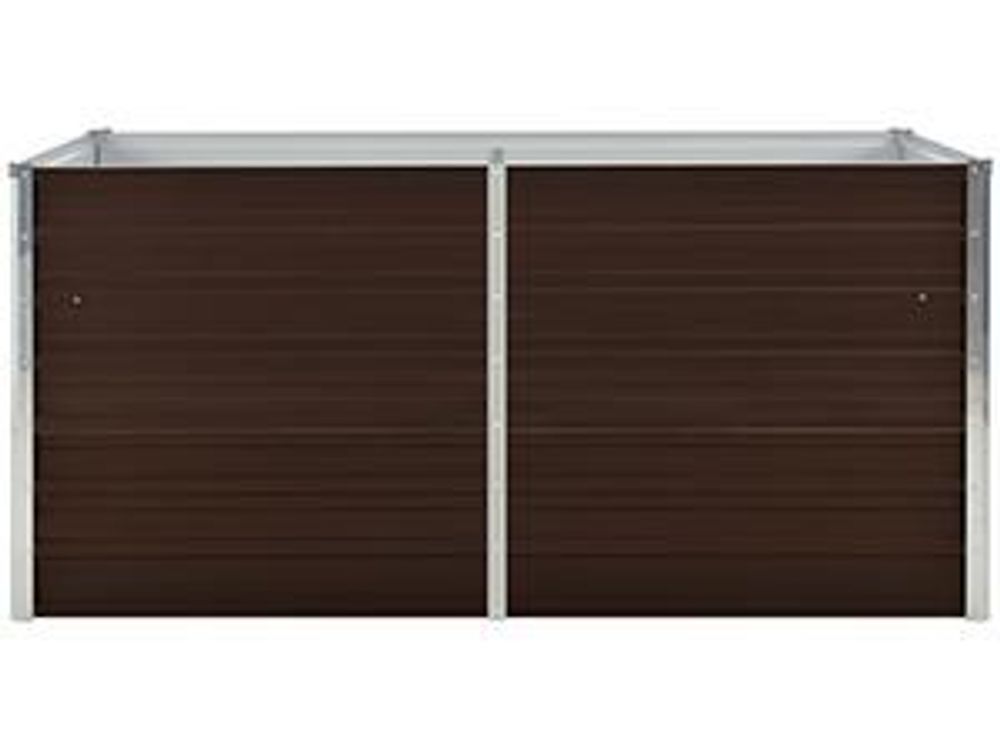 vidaXL Hochbeet Braun 160 x 80 x 77 cm Verzinkter Stahl