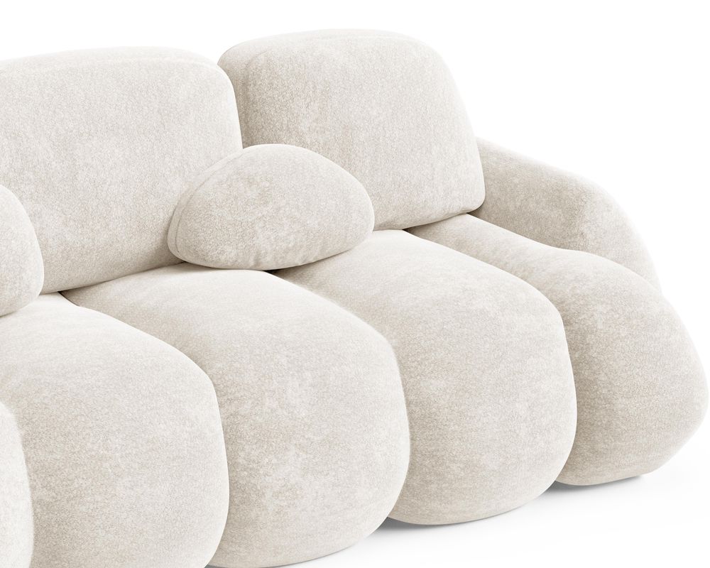Moderne Schlafcouch mit Schlaffunktion und Bettkasten – Komfort und Funktionalität in einem - Sofa Stone – Bordeaux (Vibe 58)