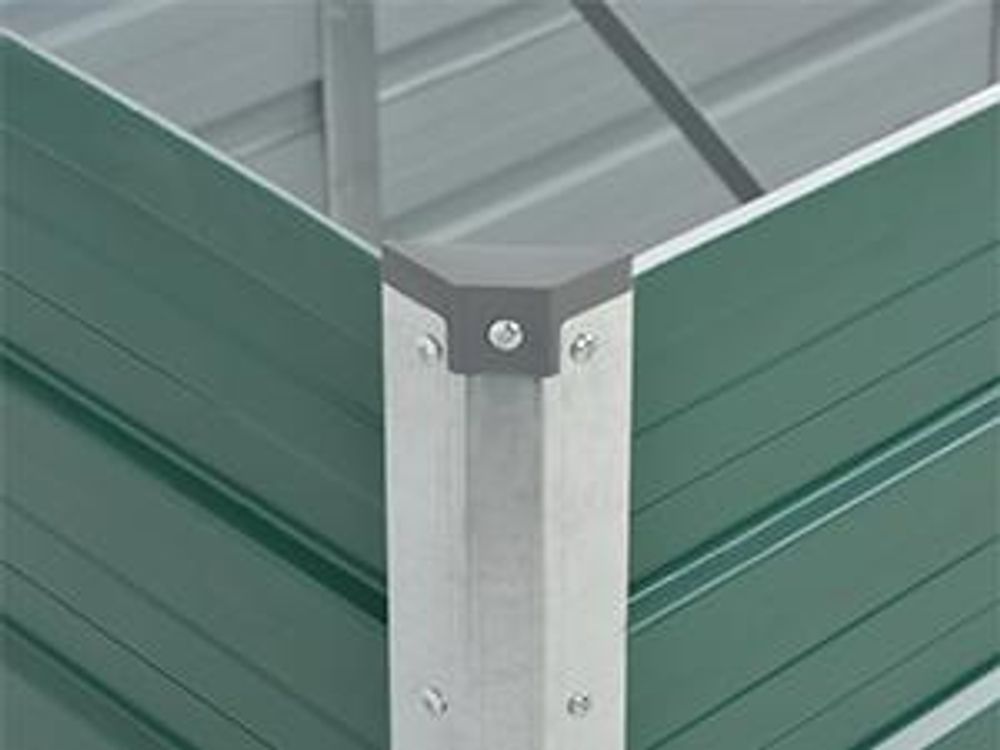 vidaXL Garten-Hochbeet Verzinkter Stahl 240x80x77 cm Grün