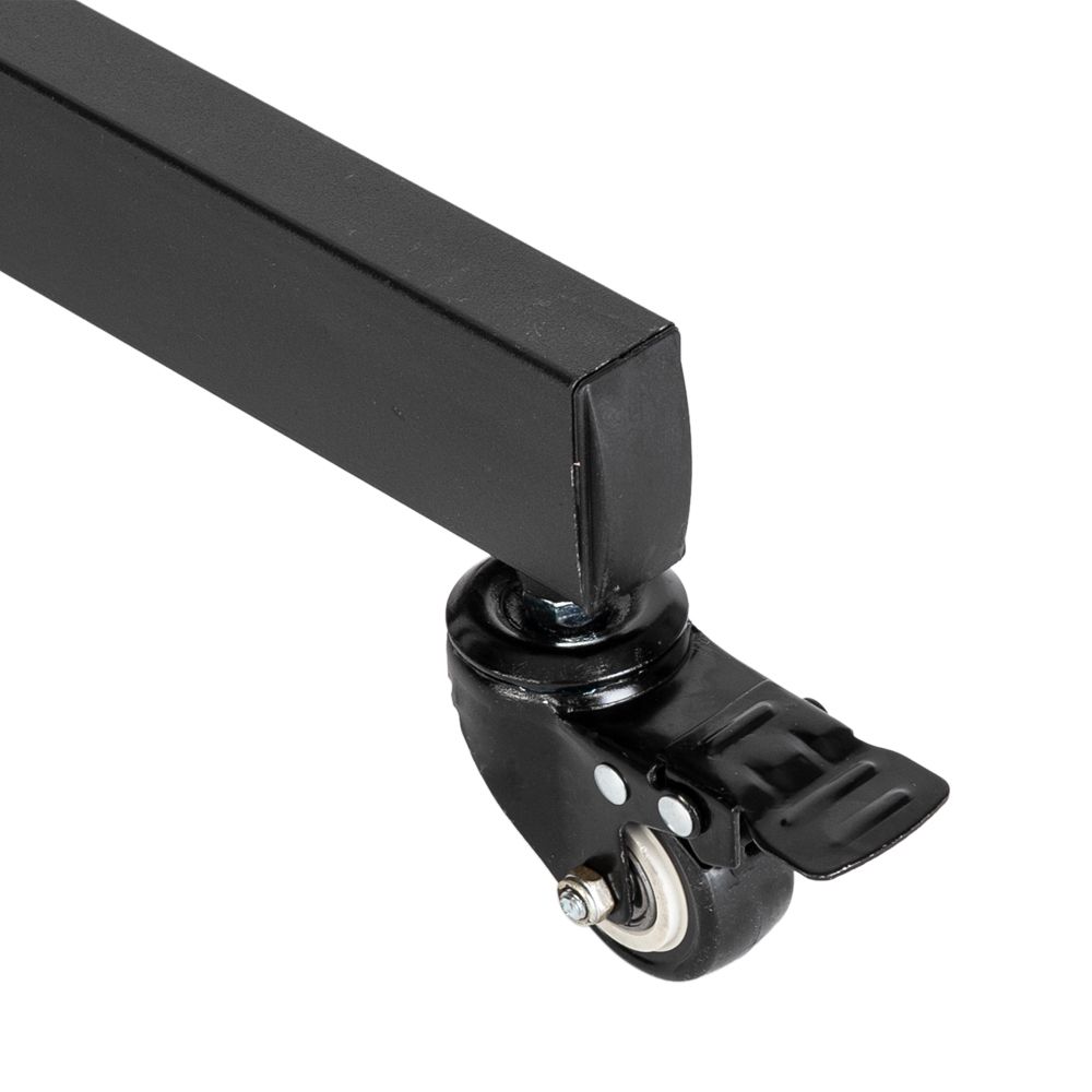 FCH TV Bodenständer TV Ständer mit Rollen für 32-70 Zoll TV Halterungen maximal 60 kg, VESA 400 x 600, um 15 ° nach oben und unten verstellbar