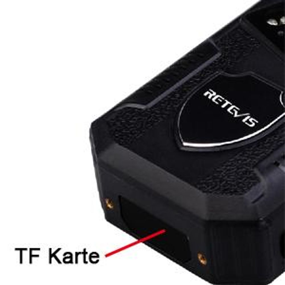 Retevis RT77 Körper Kamera Mini HD 1080P 21MP Polizeikamera getragen Videokamera 150°Blickfeld Sicherheit IR Nachtsicht 2650mAh IP54 Body-Cam(16GB)