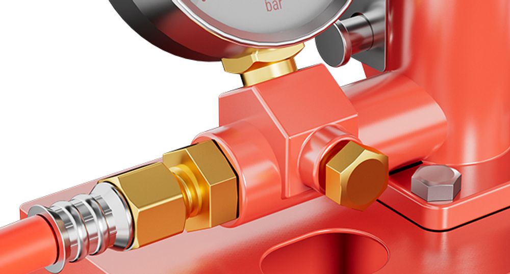 Wiltec Befüllpumpe und Prüfpumpe mit 5 l Füllmenge, Abdrückpumpe für Heizung und Solar, Druckprüfpumpe mit 25 bar Prüfdruck