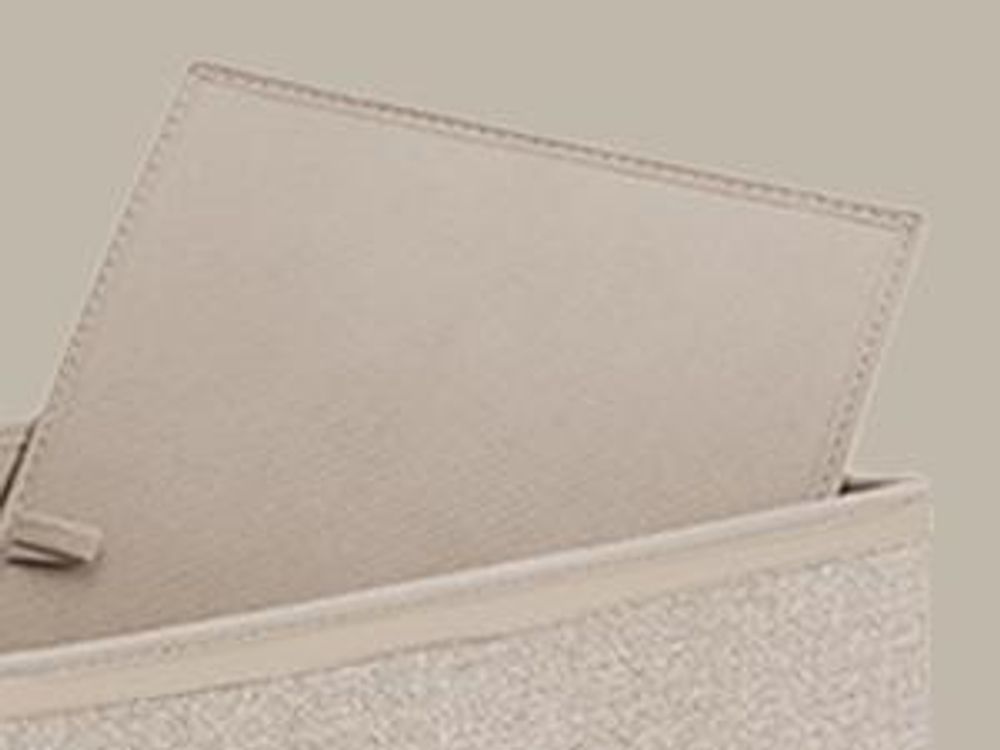 SONGMICS Stoffbox, faltbare Aufbewahrungsbox mit Griffen, für Kleidung, Vliesstoff, 6er Set, beige