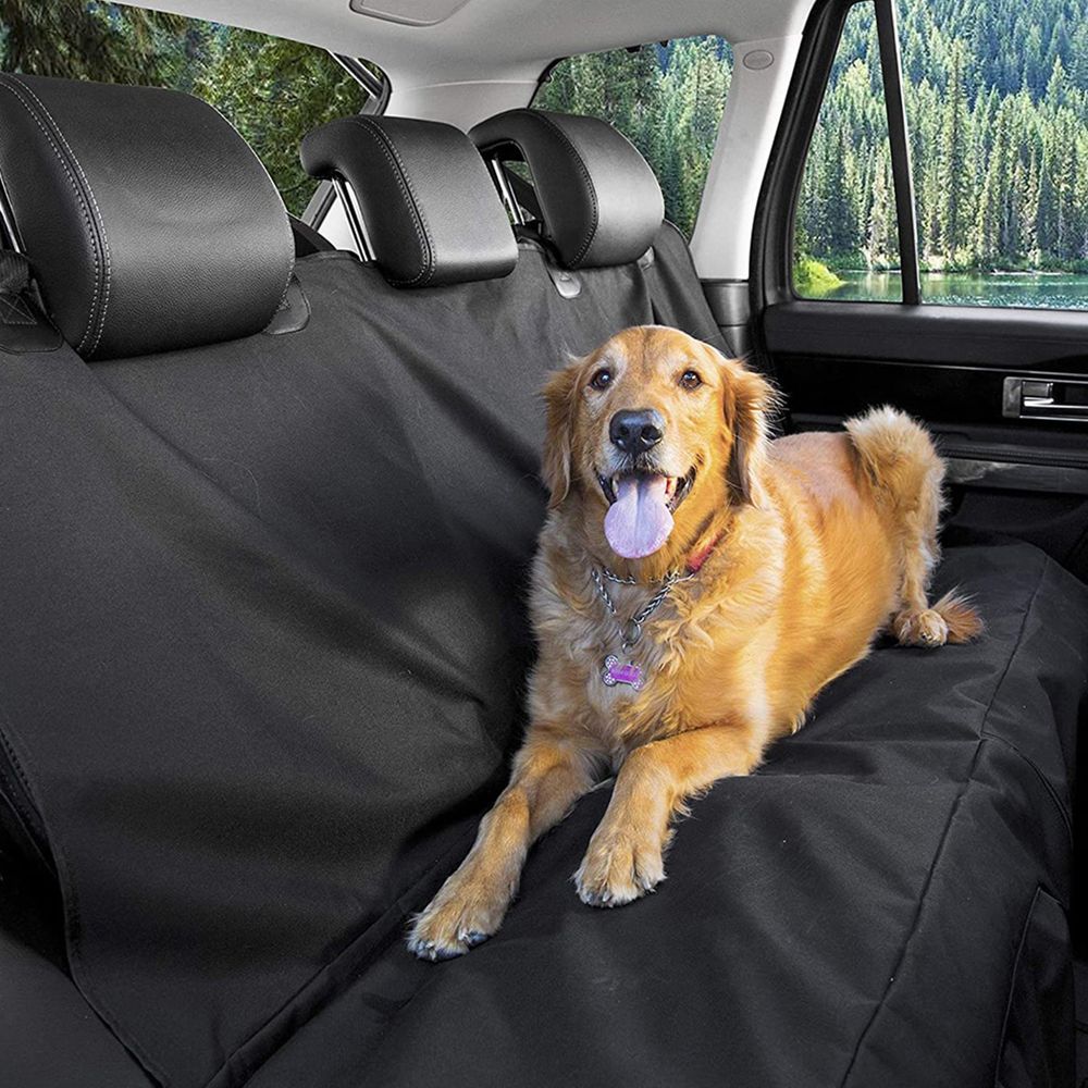 Hundedecke Auto Autoschondecke Rücksitz und Kofferraum Hund Katze Wasserdicht Decken Kofferraumschutz Kofferraumdecke Seitenschutz 144 x 130 cm SUV VAN Schwarz Retoo