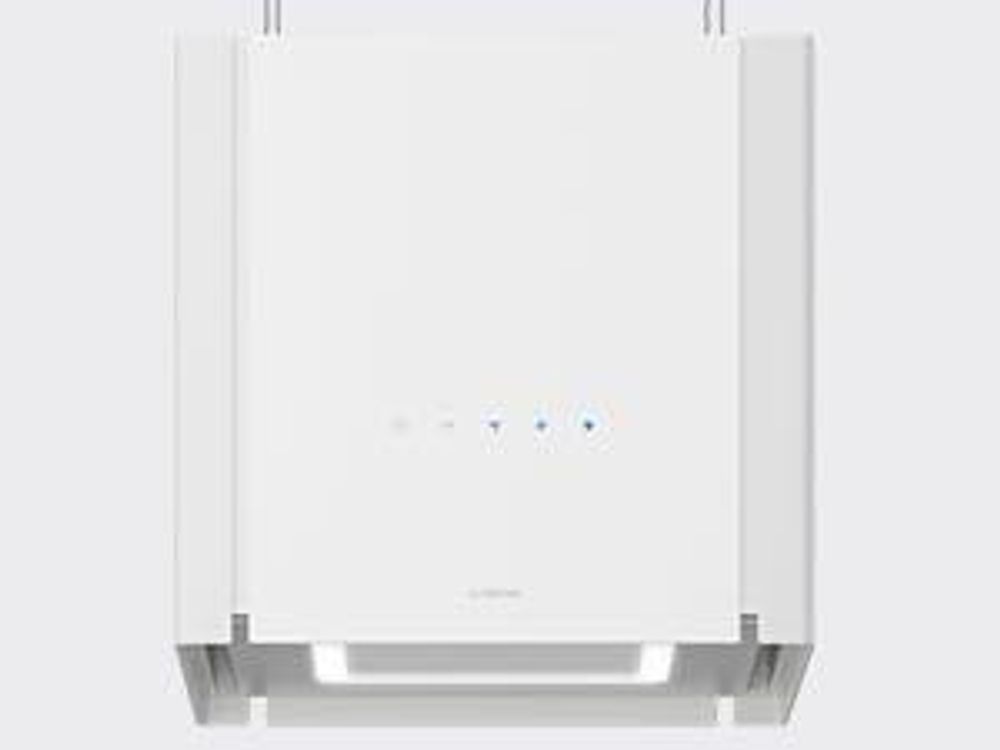 Klarstein Velaire Dunstabzugshaube Deckenhaube 40 cm - , 601 m³/h Luftstrom, Touch-Bedienung, LED, Liftfunktion, Leise, Abzugshaube, Weiß