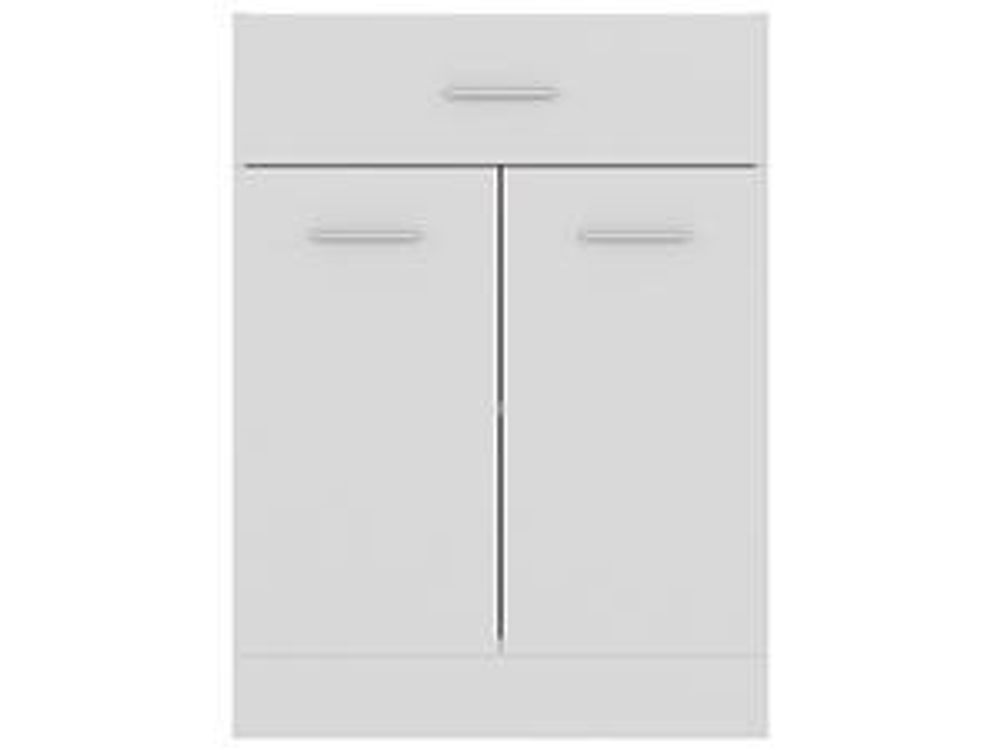 vidaXL Schubunterschrank Lyon Weiß 60x46x81,5 cm Holzwerkstoff