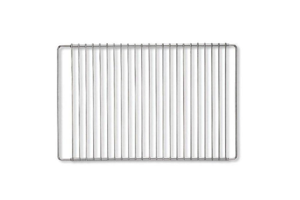 Griglia regolabile in acciaio inox 50–70 × 37 cm senza manici – dettaglio costruttivo
