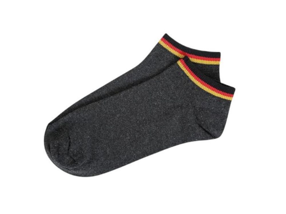 Sneakersocken Fan, dunkelgrau, Uni, Deutschland (43/46)
