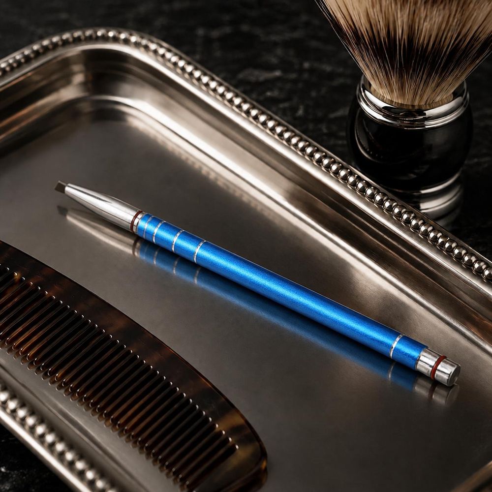Razor Pen Kappers Scheermes Pen voor Baard- en Haarcontouren - Blauw