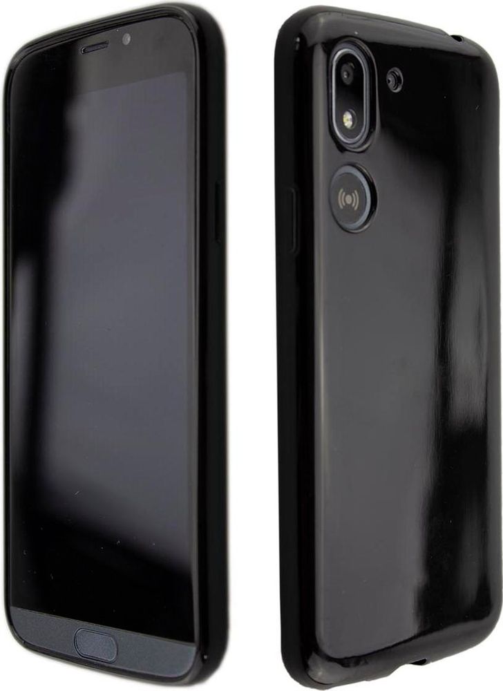 TPU-Hülle Doro 8050, schwarz+Folie