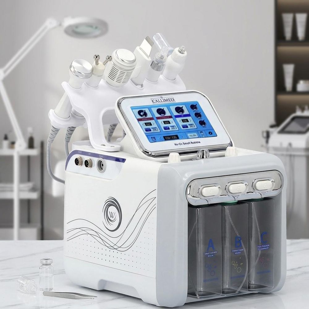 Hydradermabrasion 6 en 1 Nettoyage à l'Hydrogène et Infusion d'Oxygène - Appareil de Soin du Visage