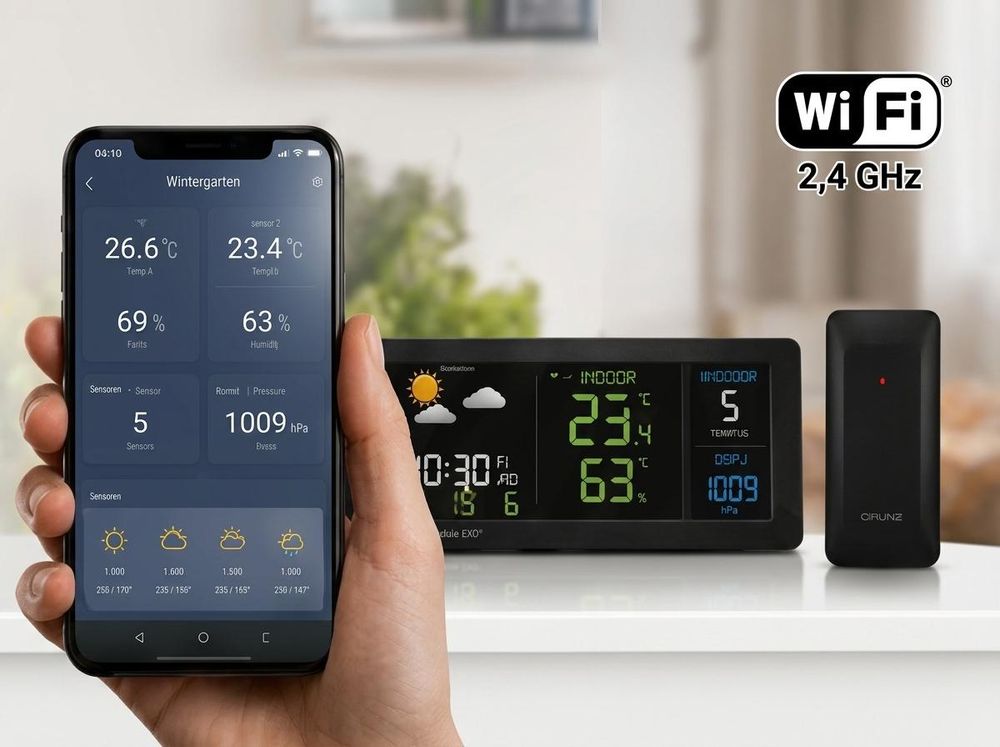 WLAN und Tuya App für Wettervorhersage_CH10984