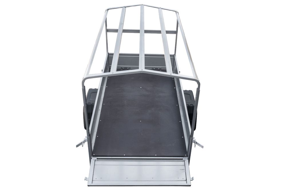 Tieflader Pkw Anhänger Garden Trailer 200 KIPP 200x106 cm 750 kg [mit Hochspriegel, Hochplane und Stützrad]