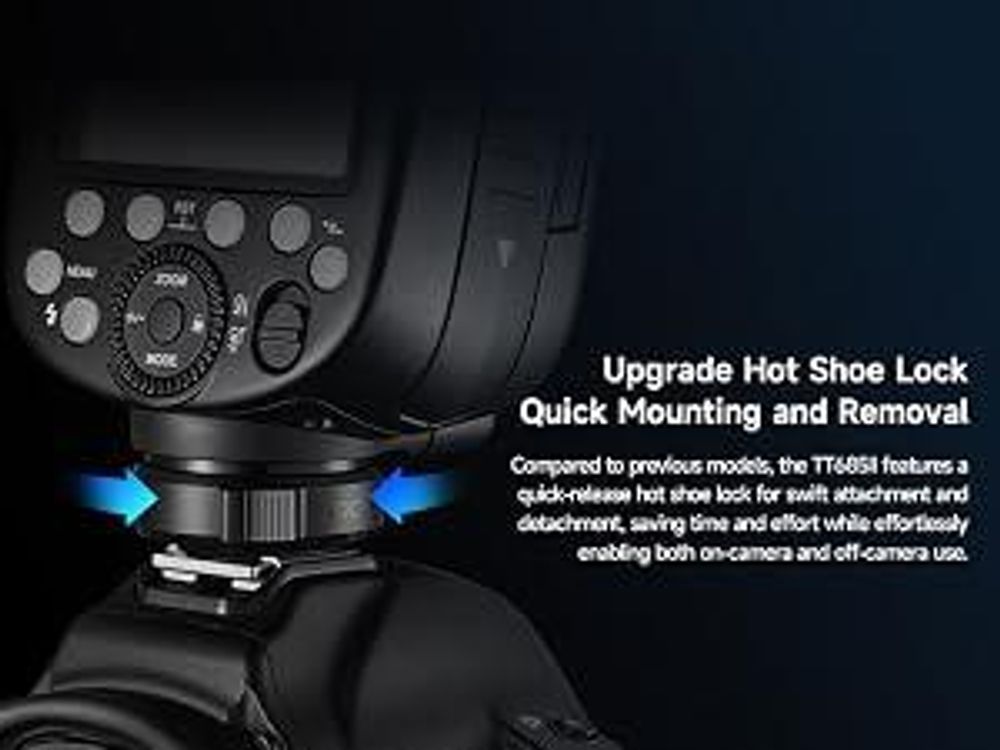 Godox Thinklite TT685IIS TTL On-Camera Speedlight 2.4G Wirelss X System Flash GN60 High Speed 1/8000s Replacement for Sony A77II A7RII A7R A58