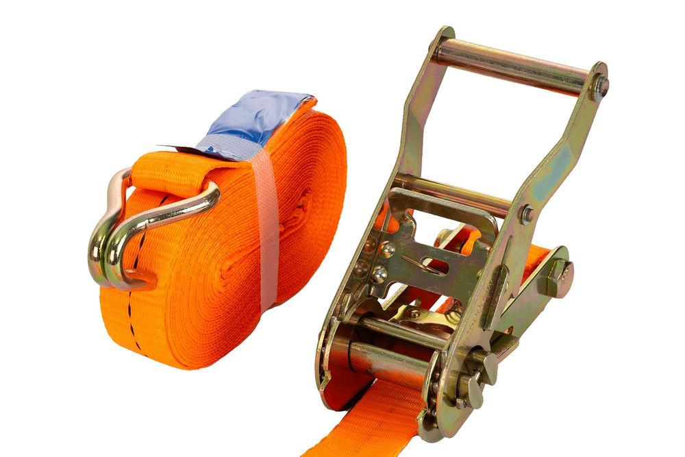 Unitrailer 6 M/25 Mm/1 T Oranges Transportband Mit Spanner