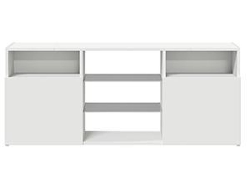 vidaXL TV-Schrank mit LED-Leuchten Weiß 120x30x50 cm