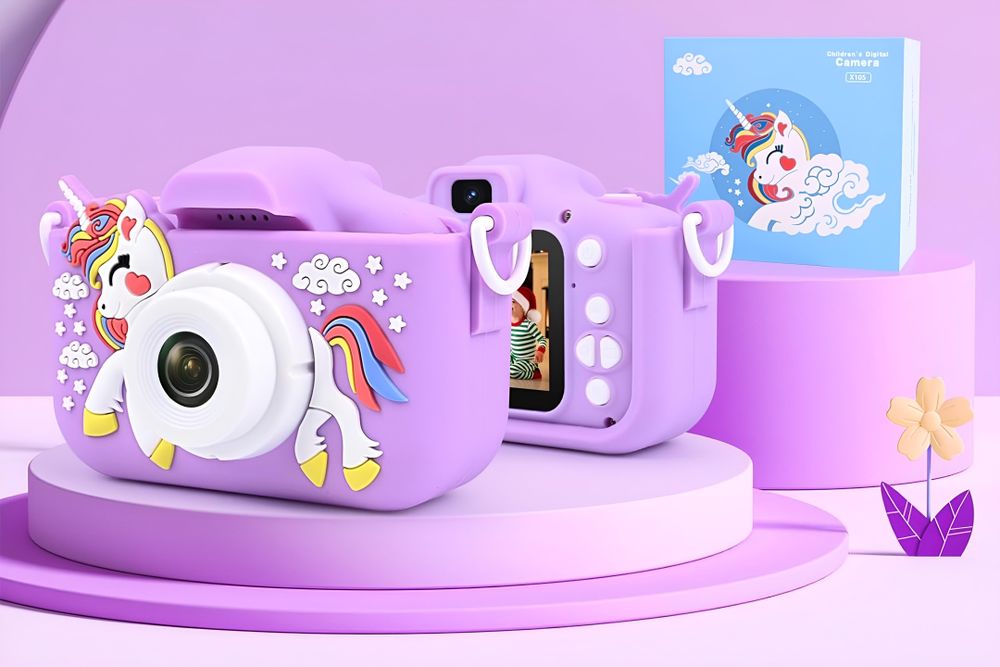 Digitale Fotokamera Für Kinder 40 Mp Kamera Spielzeug Spiele + 32Gb Karte